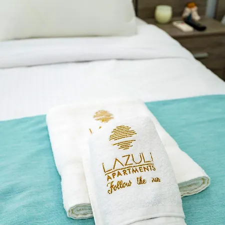 아파트 Lazuli Sea View Beachfront Ap 21 라르나카